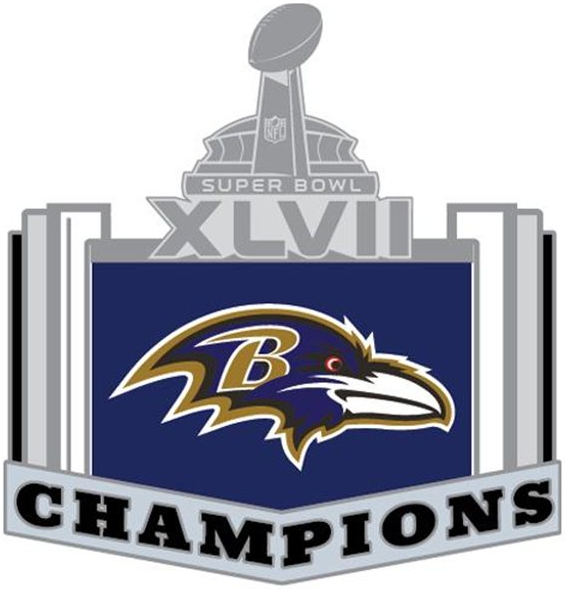 Baltimore Ravens 2012 Champion Logo iron on paper